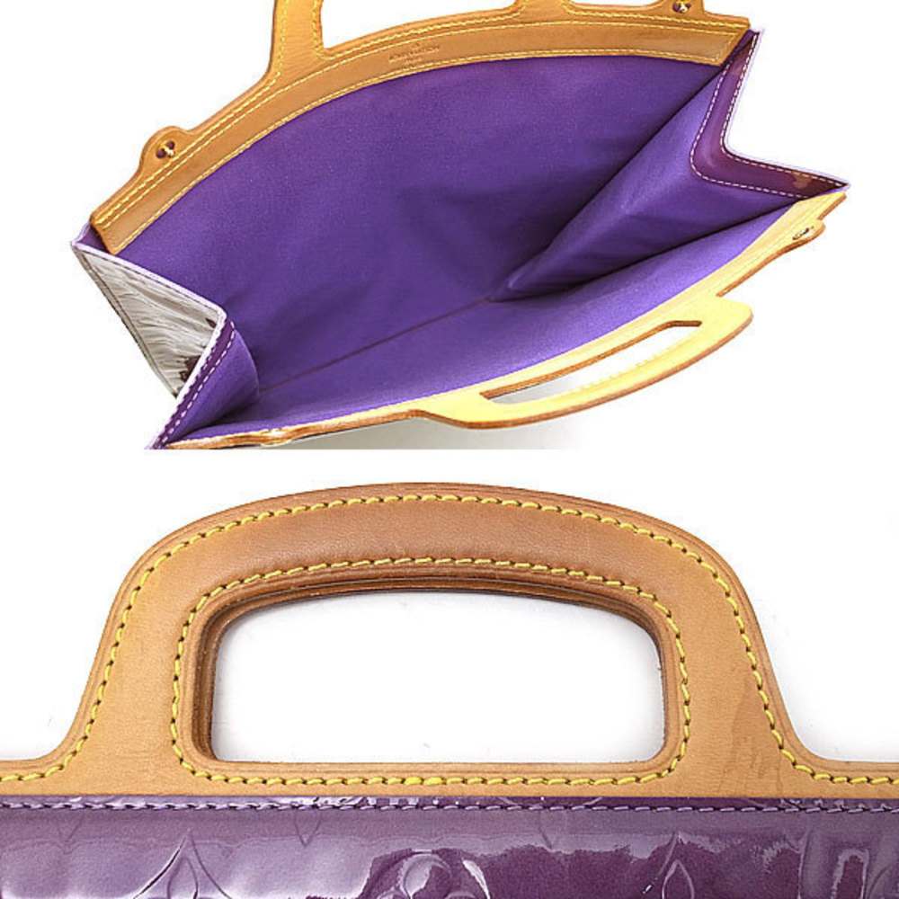 Louis Vuitton Stanton Vernis Handbag Purple